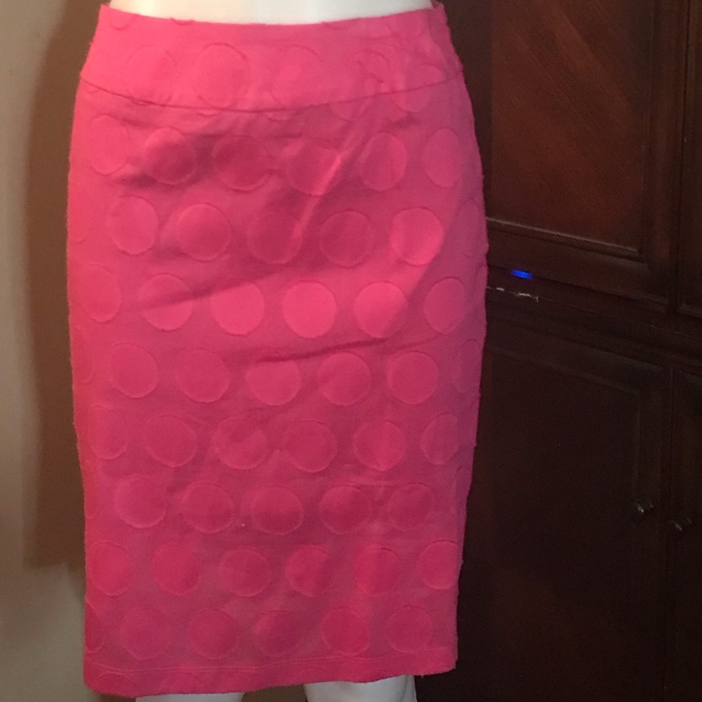 🆕 YS USA Pink Midi Skirt with Circle Design-Med